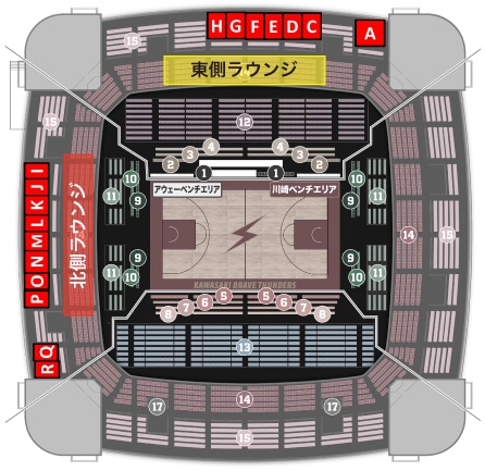 VIPラウンジ座席表