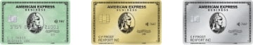 アメリカン・エキスプレスのビジネスカードのラインナップ
