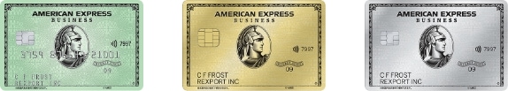 アメリカン・エキスプレスのビジネスカードのラインナップ
