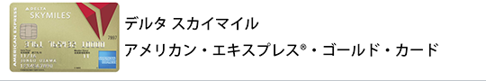 デルタ スカイマイル アメリカン・エキスプレス®・ゴールド・カード