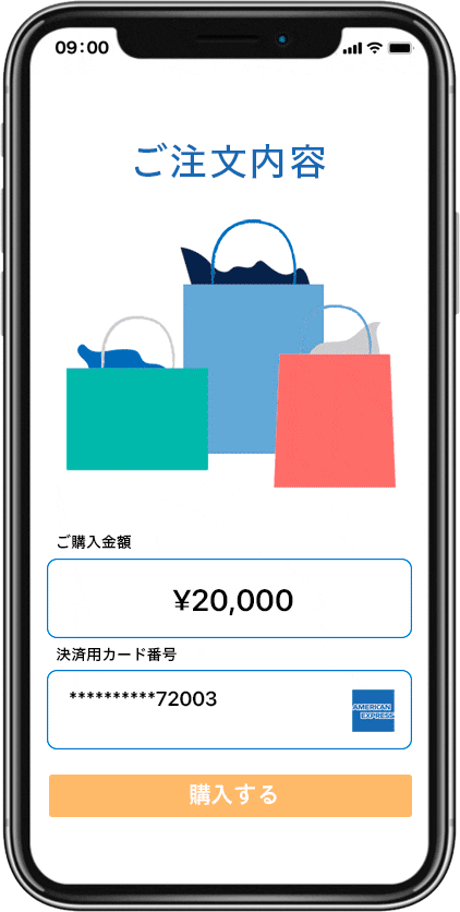 認証コード入力による本人認証
