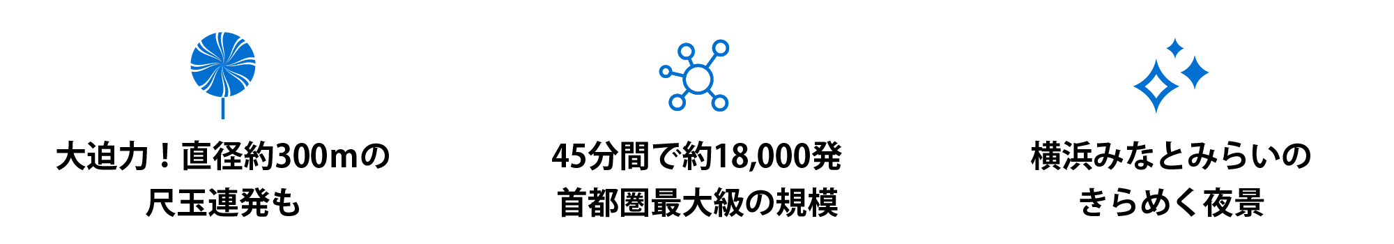 世界1,500万人以上を魅了 進化を遂げた“花火芸術。日本の伝統花火が、音・光・ 夜空と融合する幻想空間。800台のドローンによる 物語に合わせたアート演出。