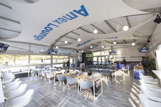 王者を決めるJTカップに相応しい、アメックスならではの高級感