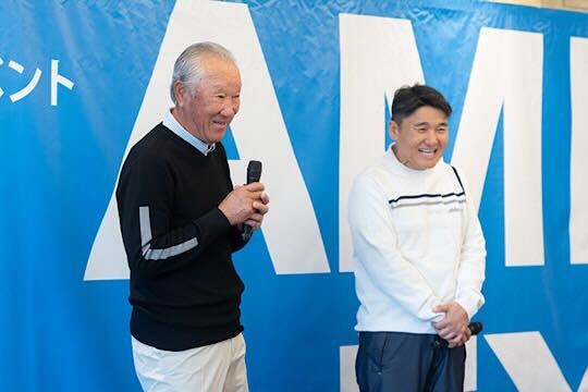 2人のレジェンドと一緒に思い出に残る記念撮影