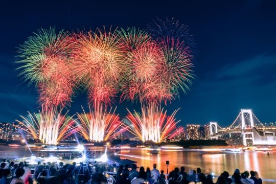 全身で堪能する、まったく新しい花火ショーに大感激