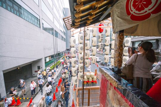 動く美術館「函谷鉾」から眺める爽快な景色に感動