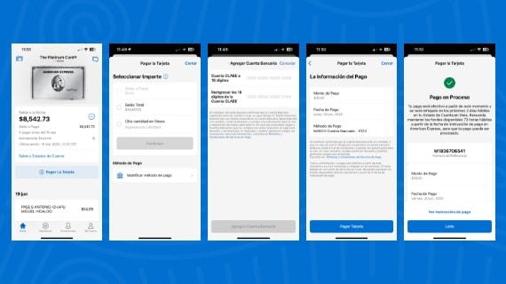 Flujo de Pagos dentro de Amex App