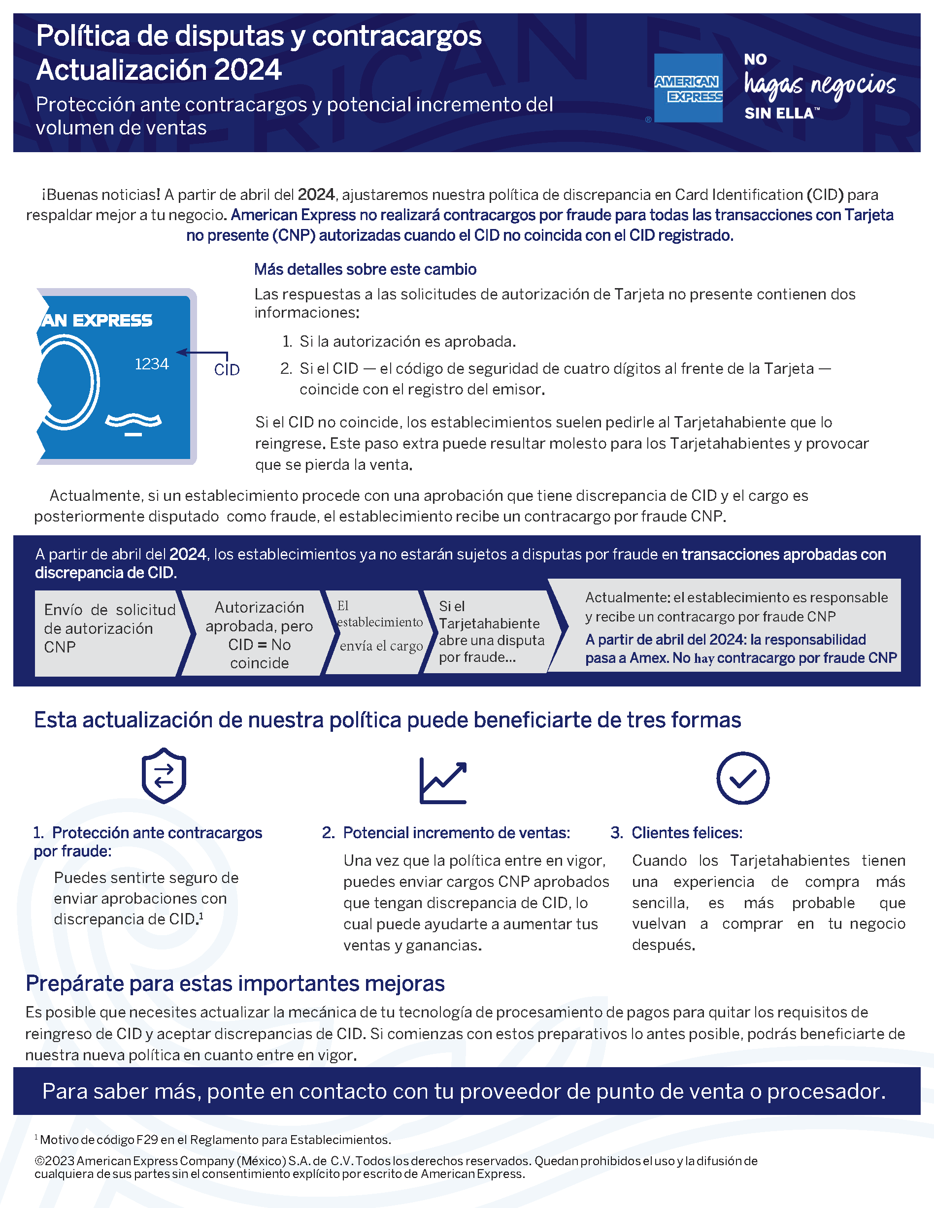 Para transacciones de Tarjeta No Presente thumbnail