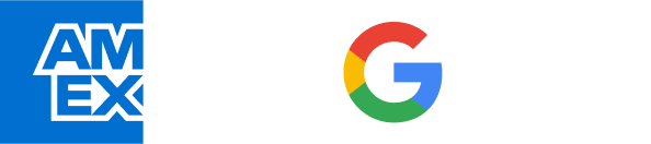 Logo American Express and Google Pay