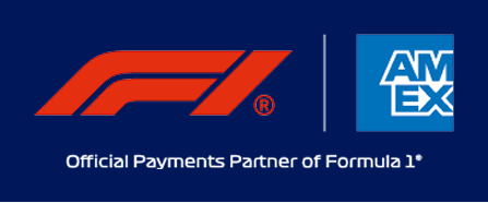 F1 and Amex logo - Official Payments Partner of Formula 1