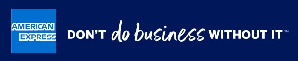 american express logo don't do business without it
