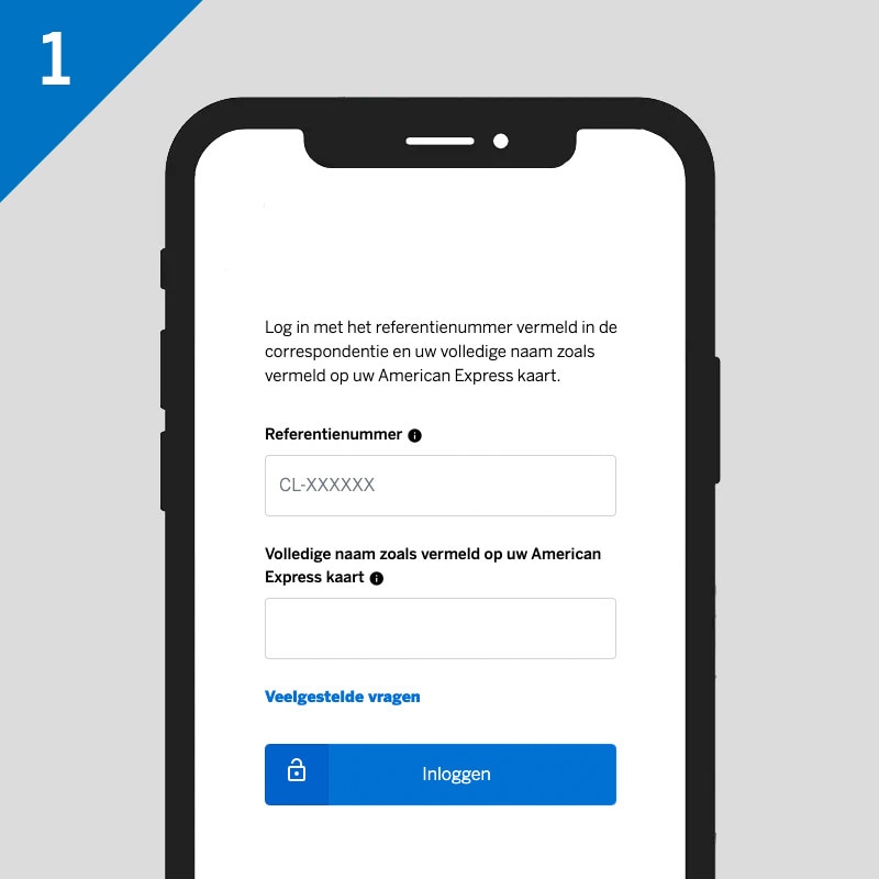 Log in met uw referentienummer