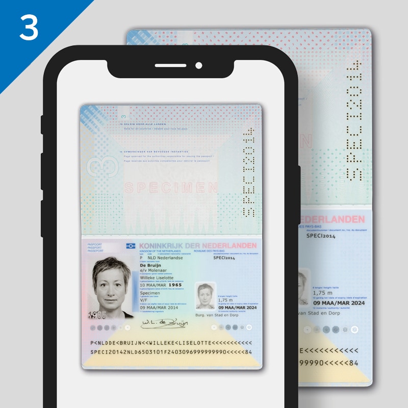 Maak een foto van de voorzijde van uw ID-document.