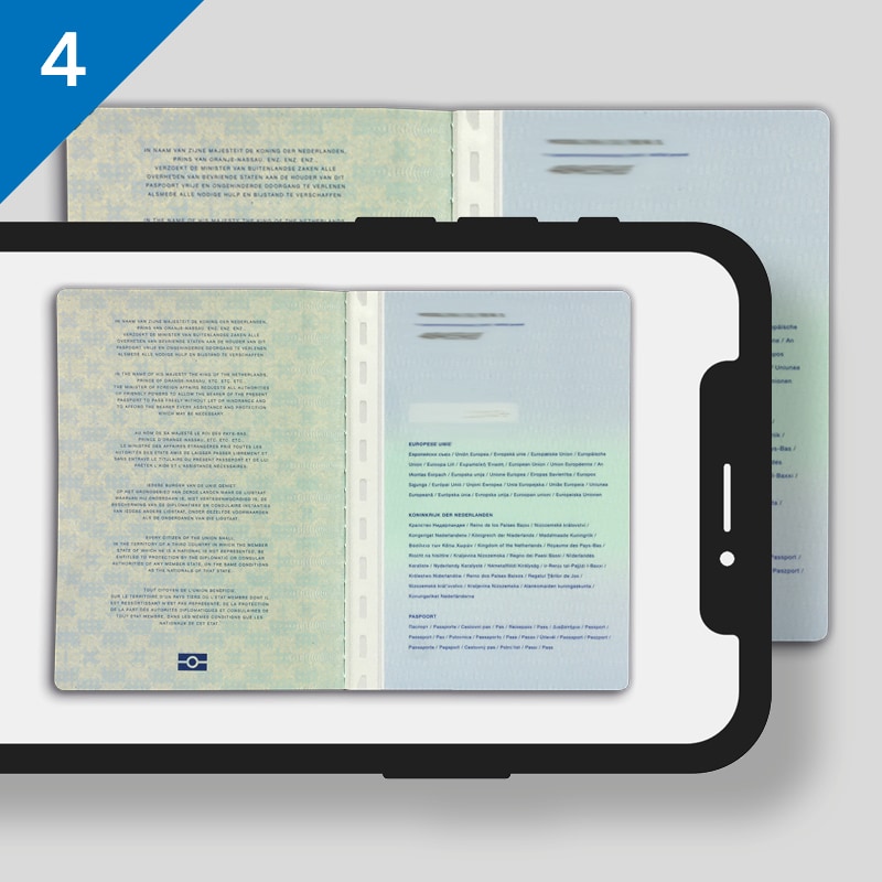 Maak een foto van de achterzijde van uw ID-document.