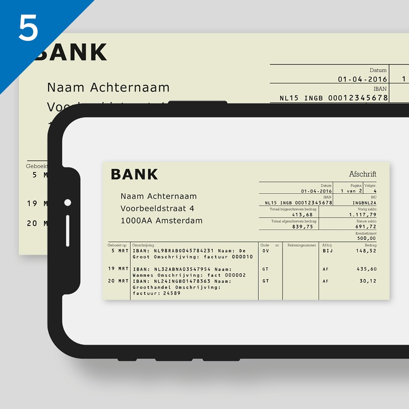 Maak een foto van een bewijs van uw privé-adres.