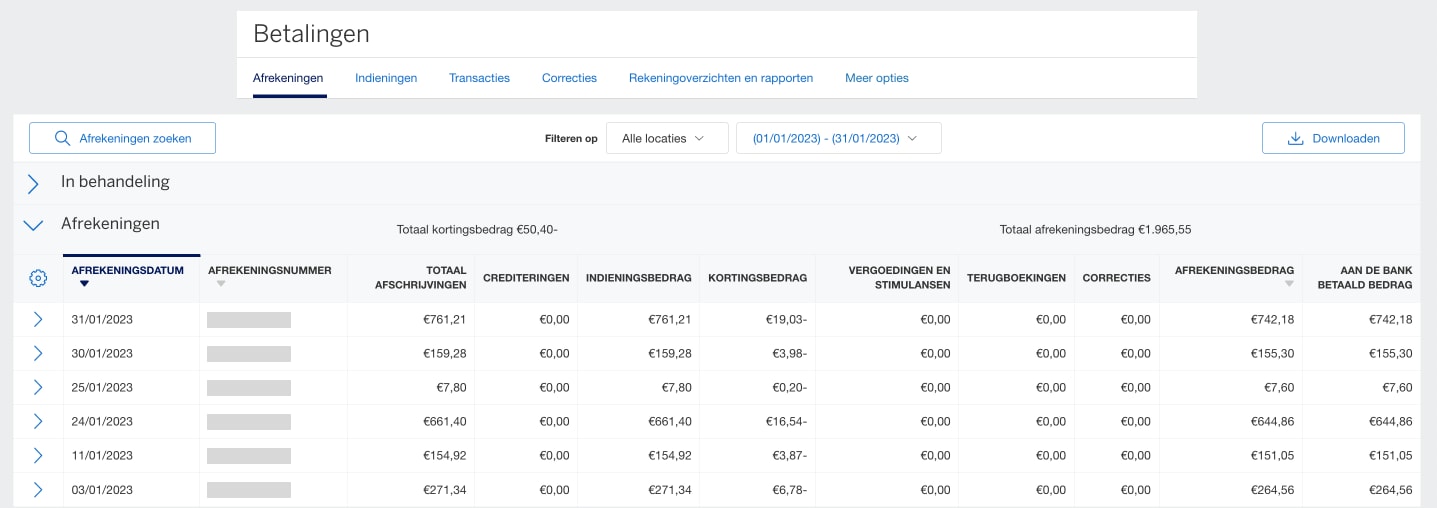 Screenshot of all Settlements