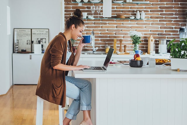 Man learning to cook