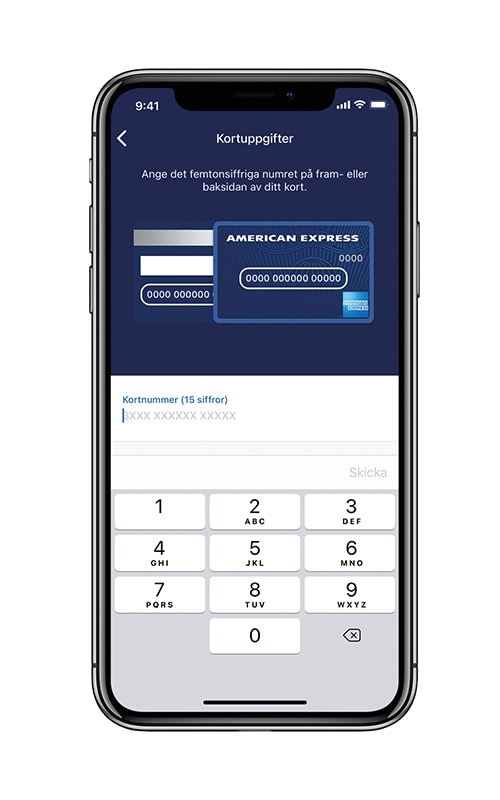 Amex SE Aktivera kortet i appen Kundservice Amex SE