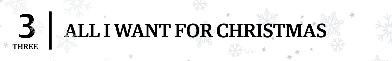 All I Want for Christmas 