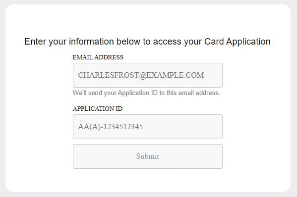view status of application