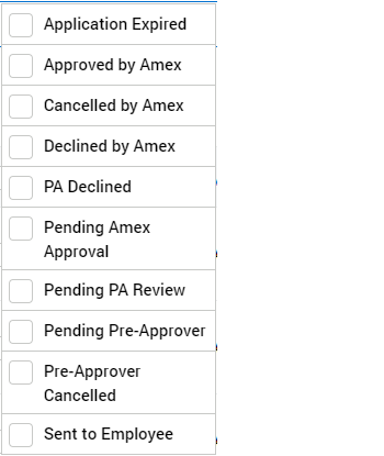 view status of application