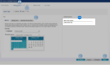 report customized timeframe