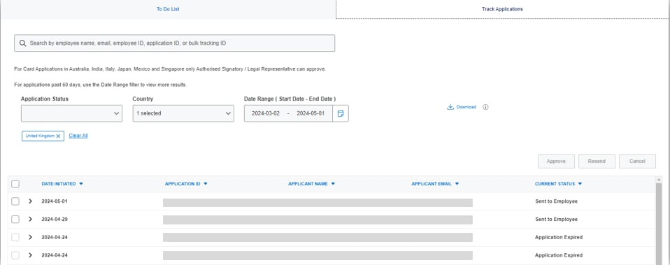 view application list