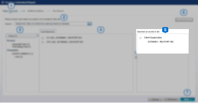 report customized selection