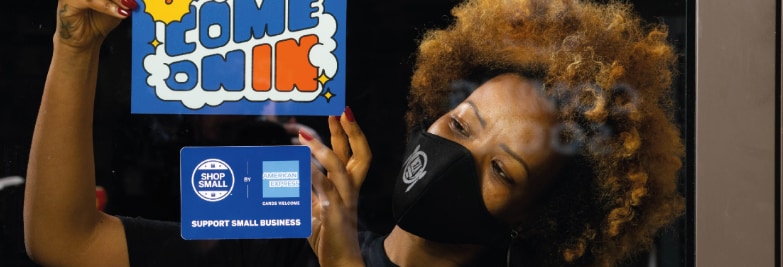 Come on In window sign