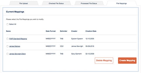 Create a new mapping or Delete/Modify any existing mapping.