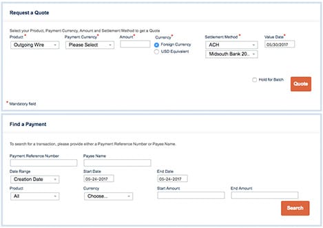 Search for your previous payments and amend any of the fields in the Existing Payment section.