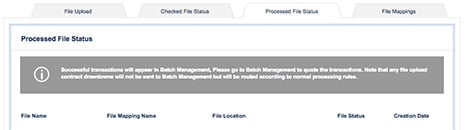 Keep a track on the uploaded and processed files in this section.