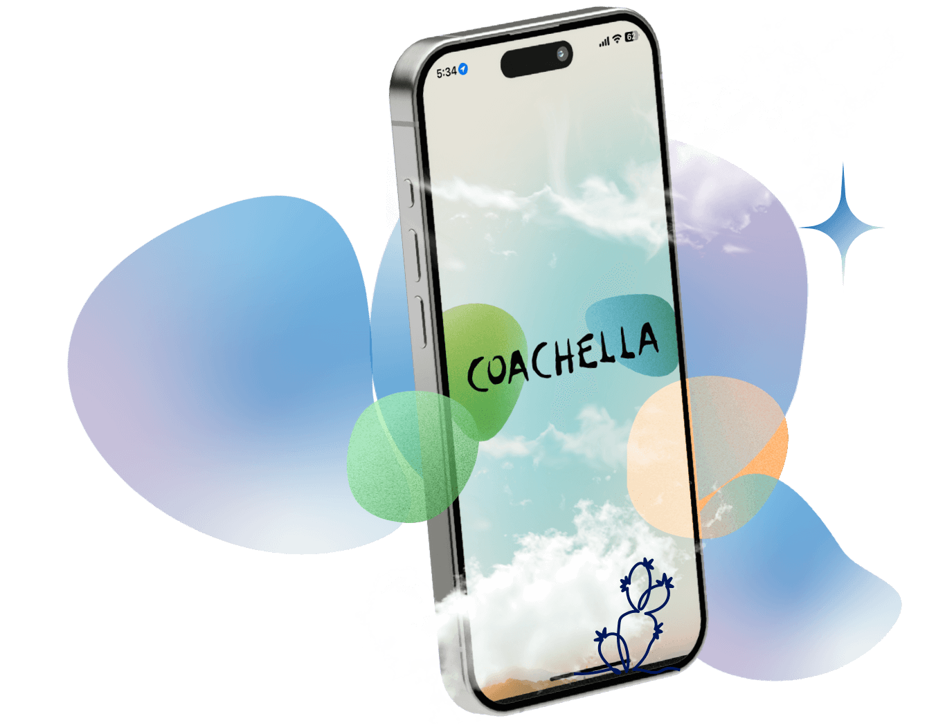 Coachella Application Displayed on a Phone