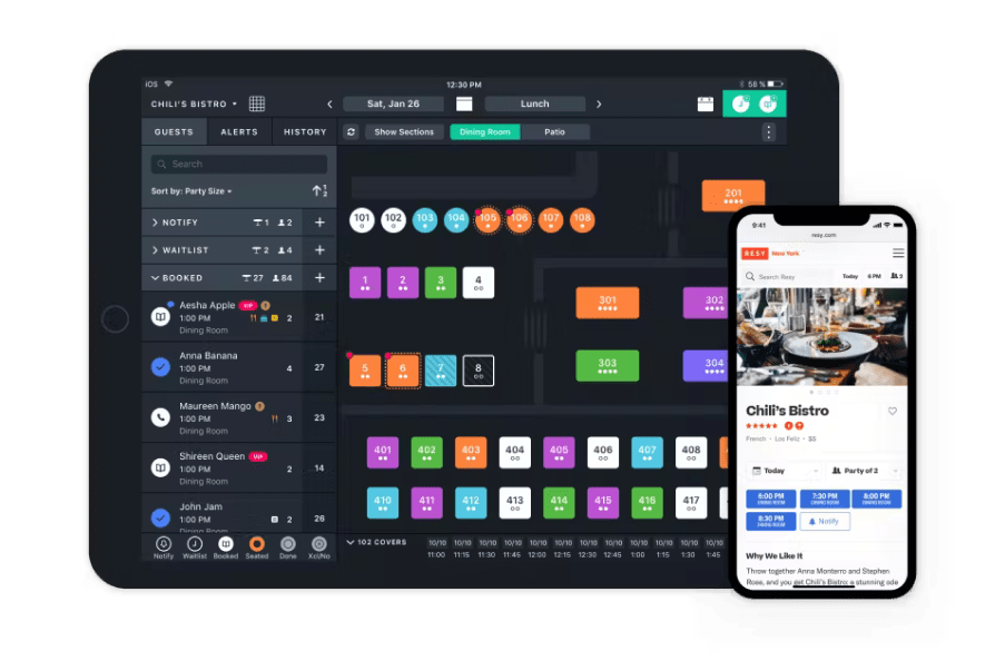 Resy OS on Mobile Device and Tablet