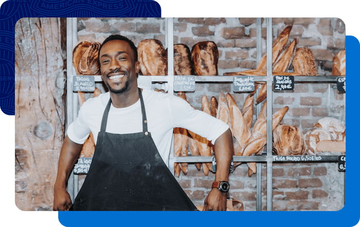 Business Owner putting on his apron and getting ready to open his store for customers.