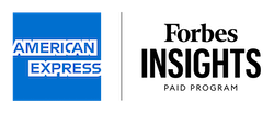 Amex and Forbes logo lockup