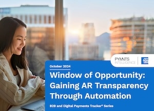 Background image of woman sitting at desk with laptop