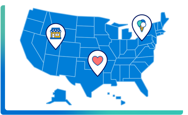 Shop Small Map graphic