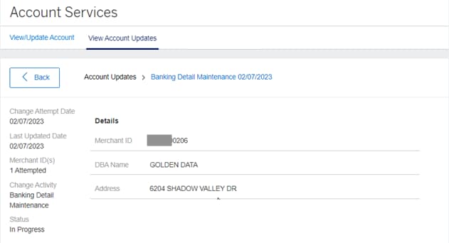Screenshot of additional details for Change Attempt Date