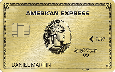 Tarjeta Gold de metal