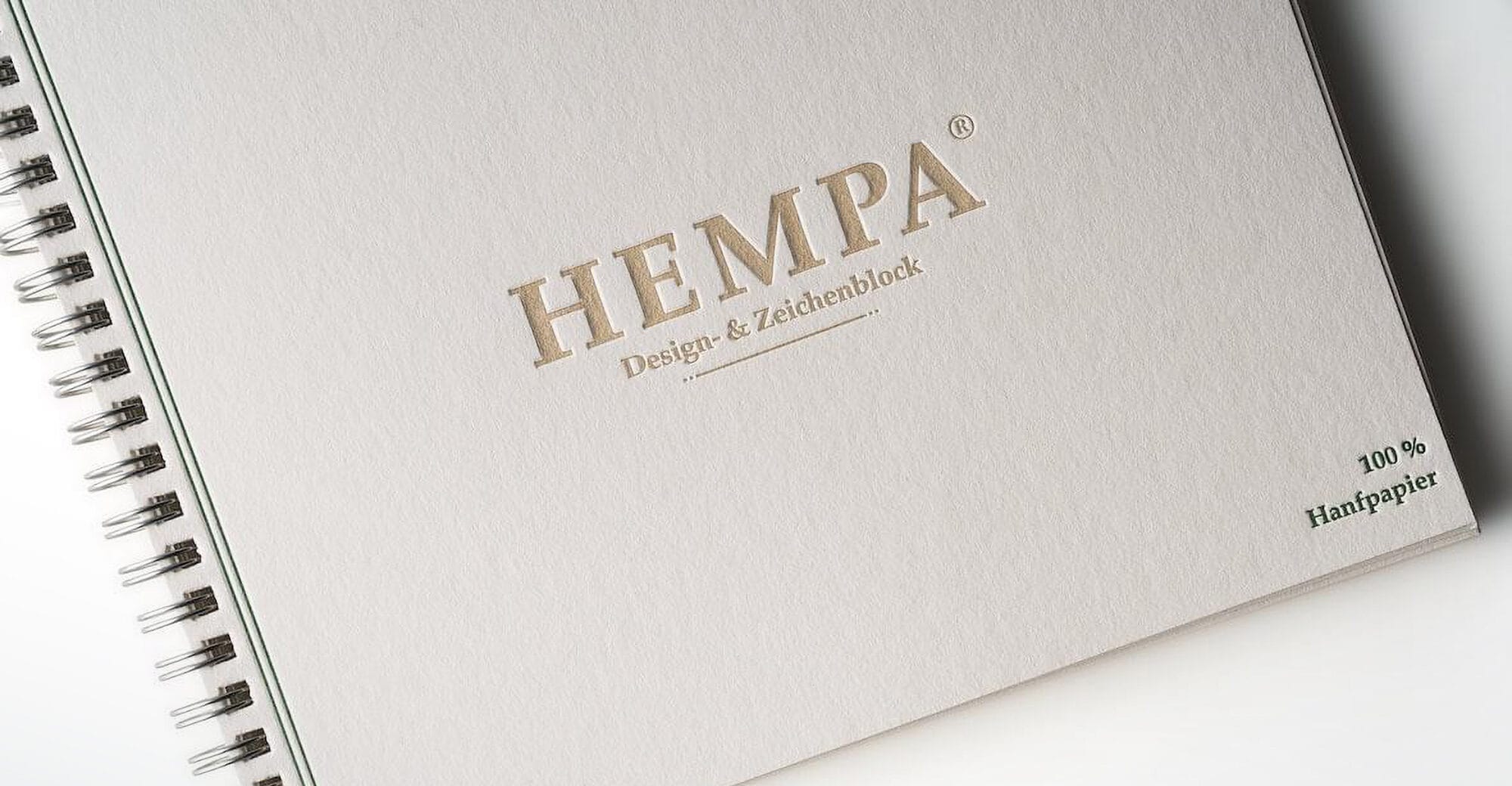 Schönes fürs Büro: Nachhaltige Kundengeschenke HEMPA Design-Zeichenblock.