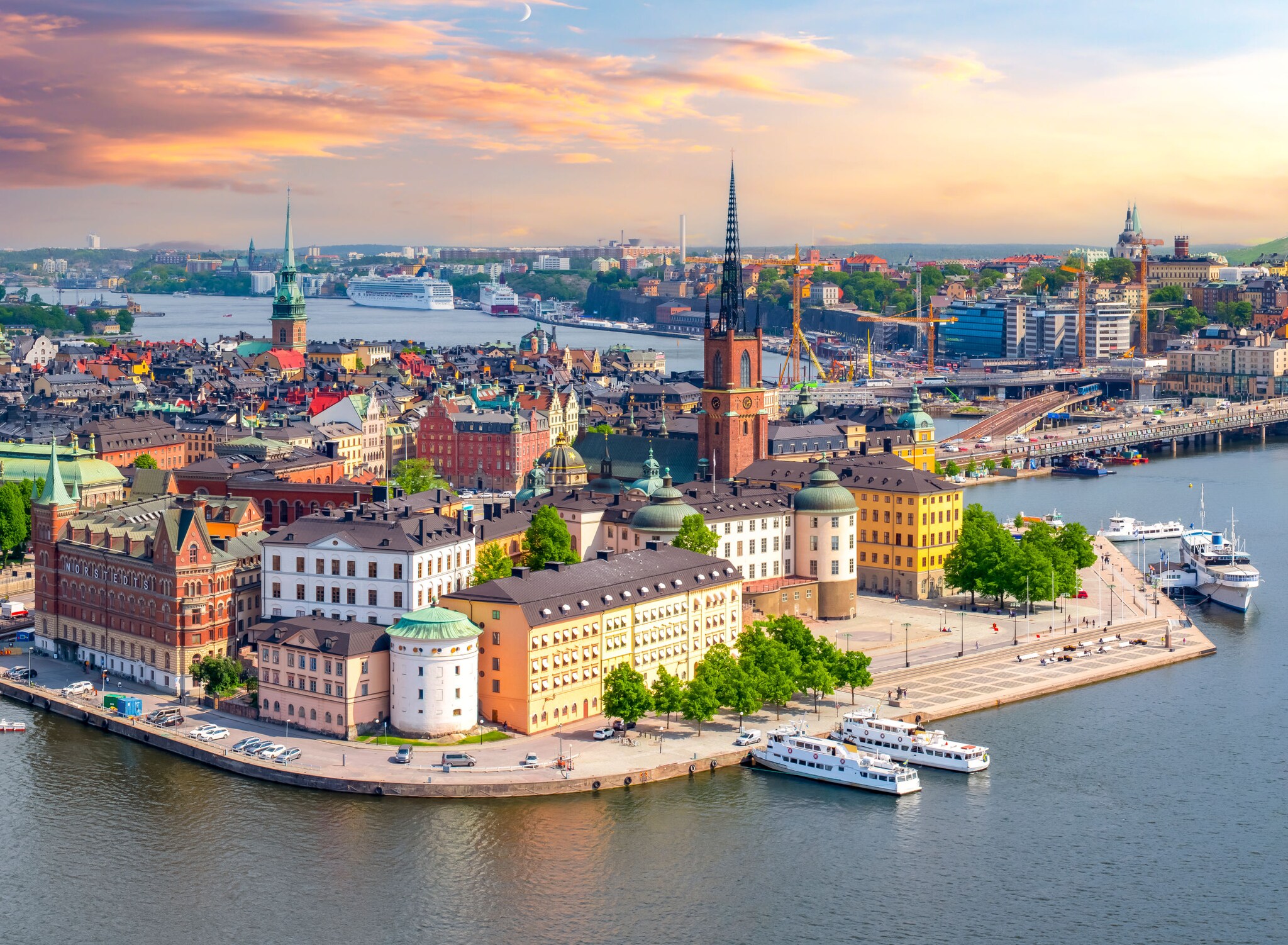 kyline von Stockholm von oben. kyline von Stockholm von oben.