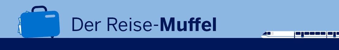 Geschäftsreisetypen Die Grafik zeigt den Schriftzug "Der Reise-Muffel"