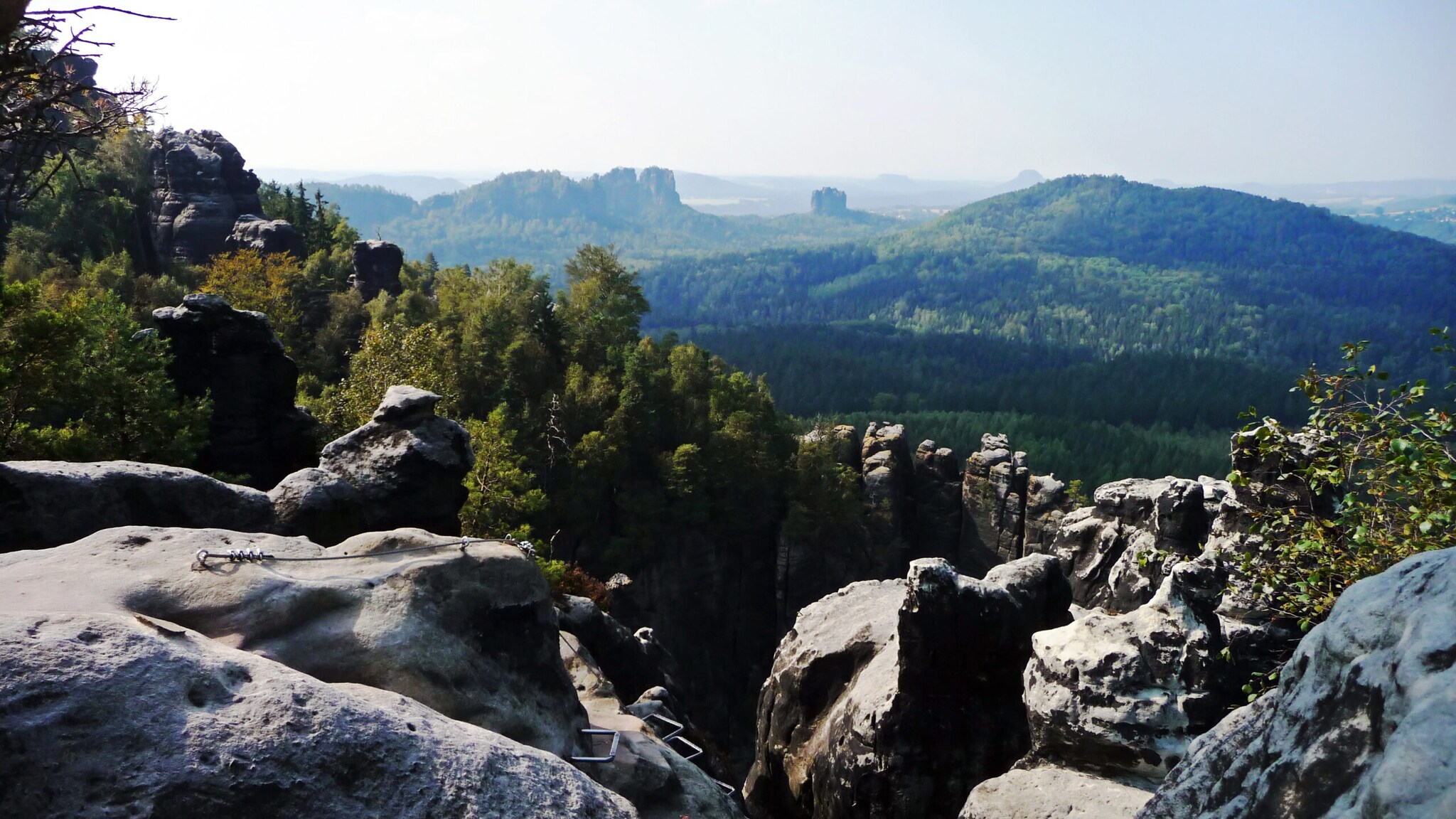 Klettersteig Häntzschelstiege in der Sächsischen Schweiz