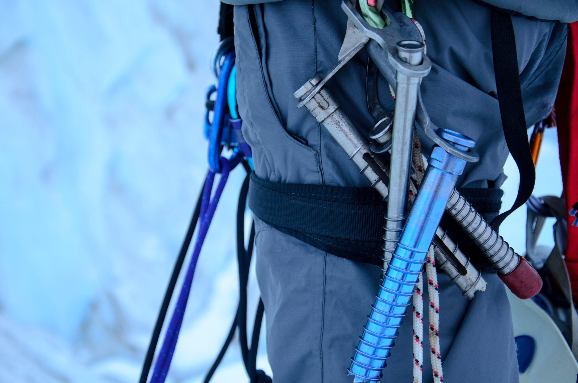 Eisschrauben in unterschiedlichen Längen