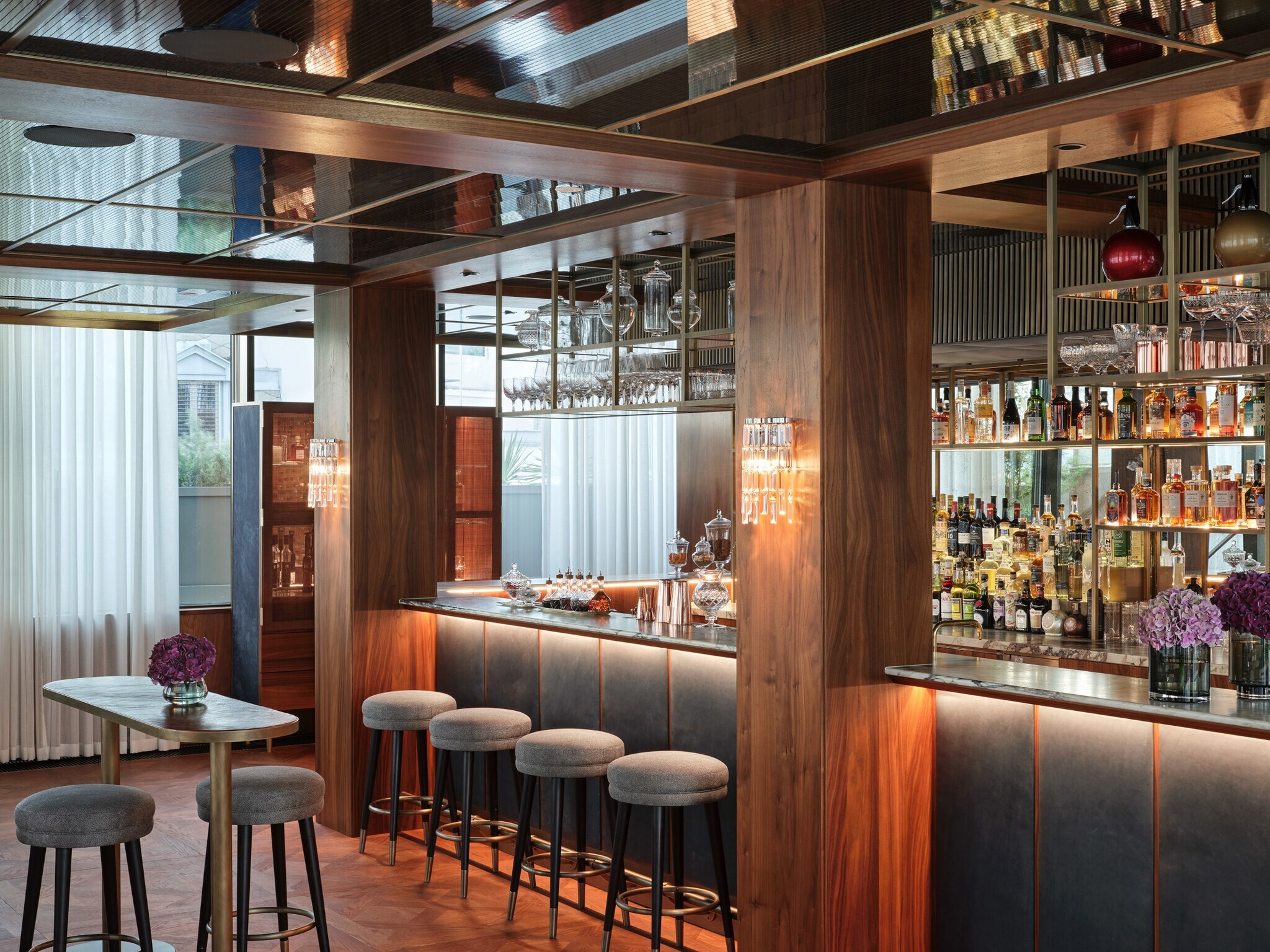 Die Hotelbar des Rosewood Hotels in Wien.