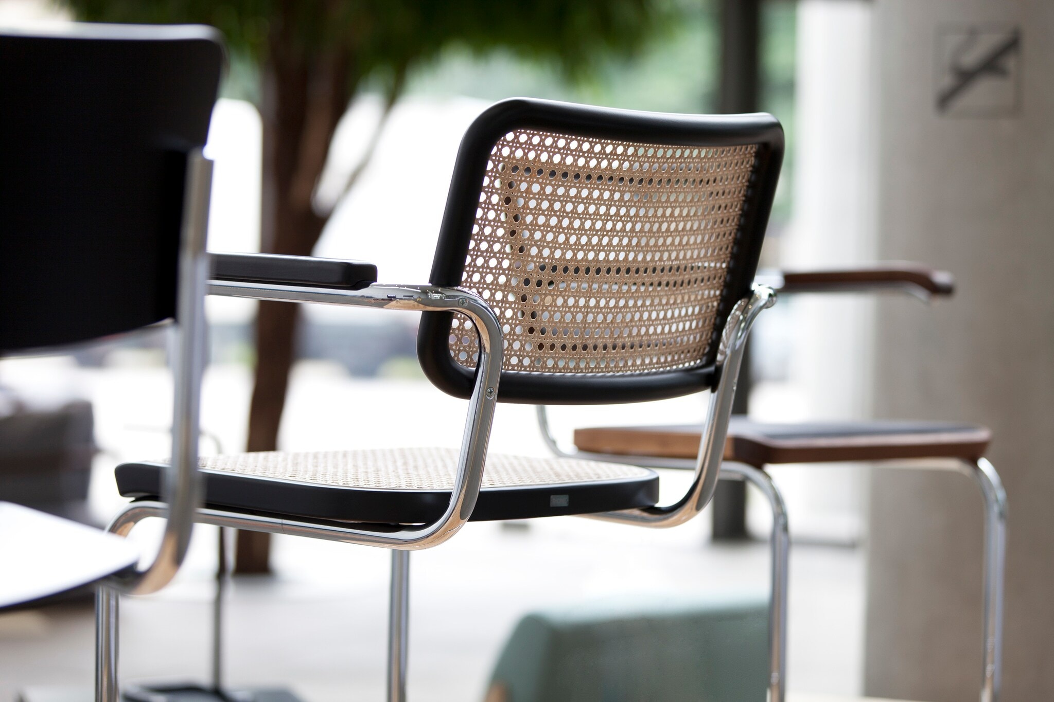 Ein Thonet-Stuhl von hinten Ein Thonet-Stuhl von hinten