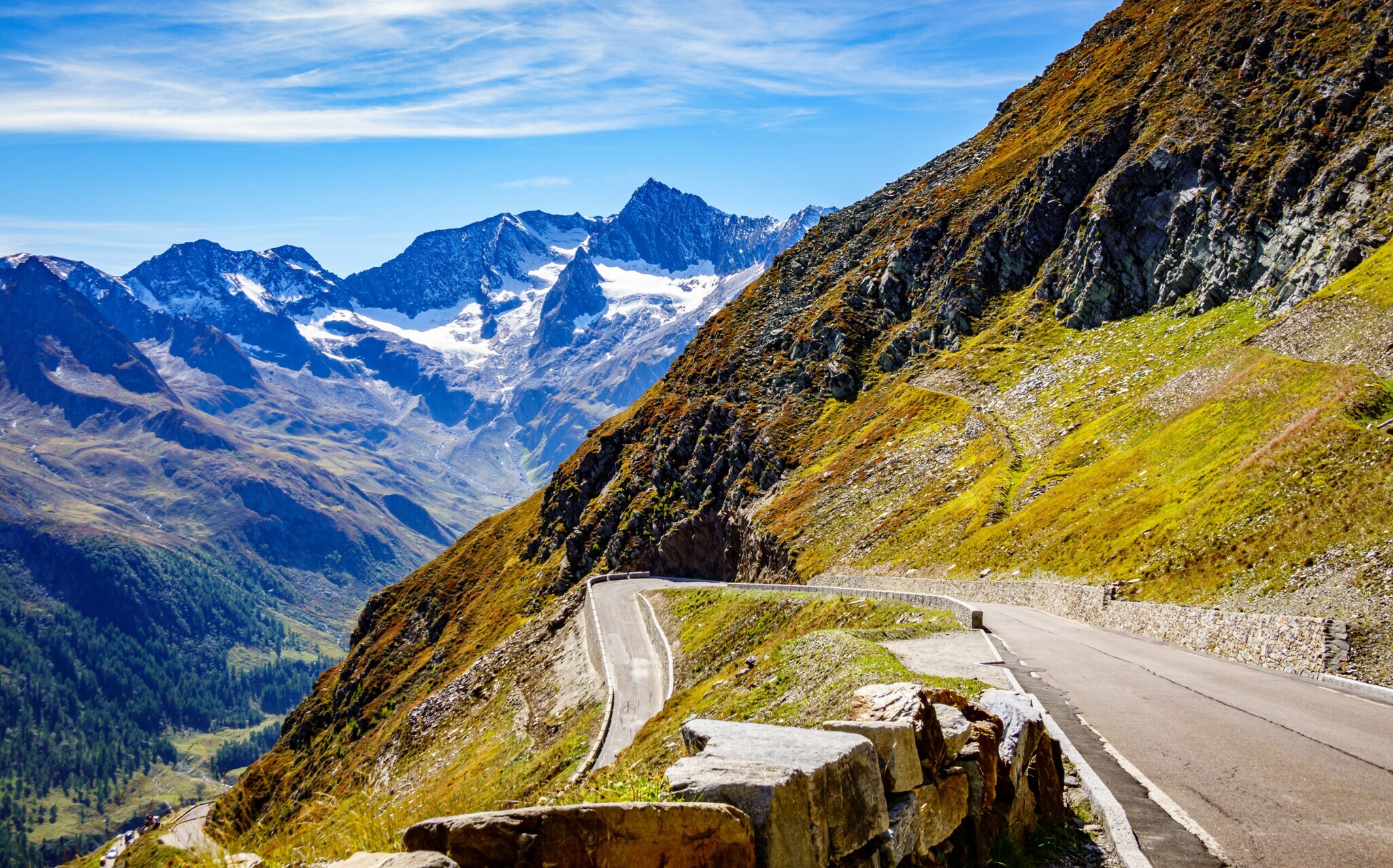 Das Timmelsjoch in Österreich.