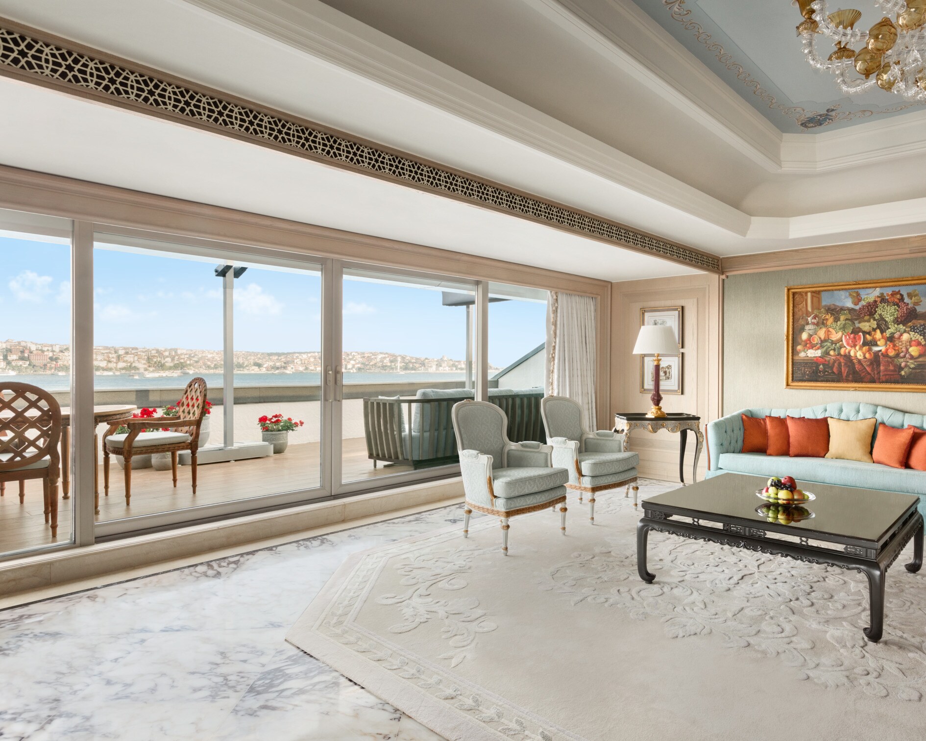 Eine exklusive Suite im Luxushotel Shangri-La Bosphorus in Istanbul