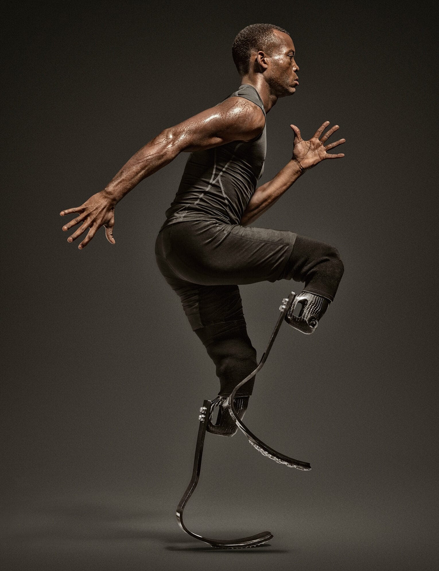 5 Motivationstipps für mehr Erfolg im Business Das Bild zeigt Blake Leeper, Olympiateilnehmer für Team USA in Sprinterpose.